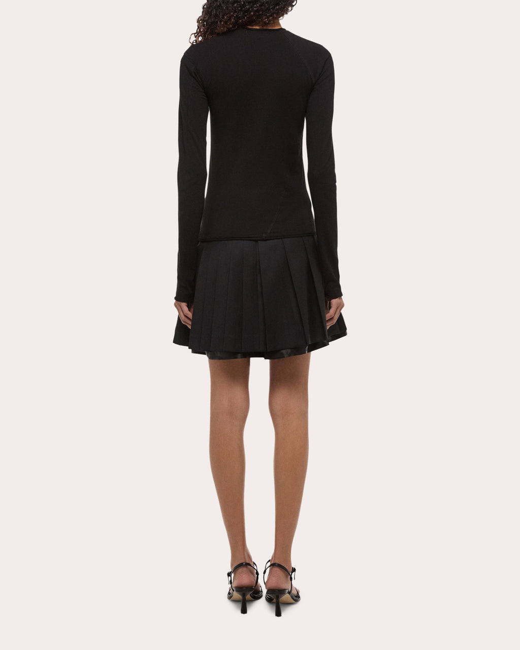 Jersey Twisted Crop Long-Sleeve Tee