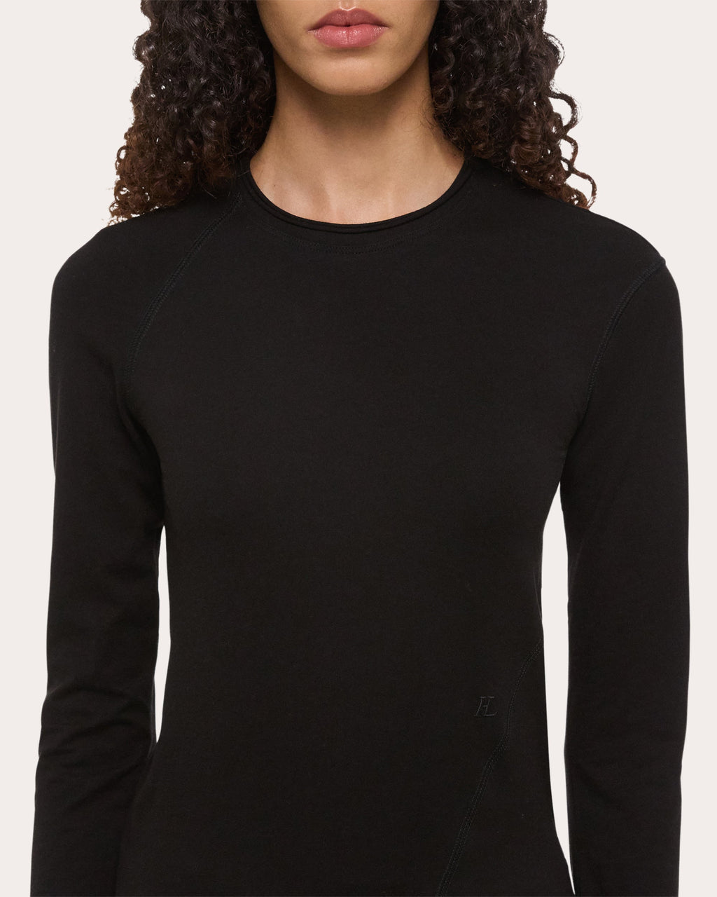 Jersey Twisted Crop Long-Sleeve Tee