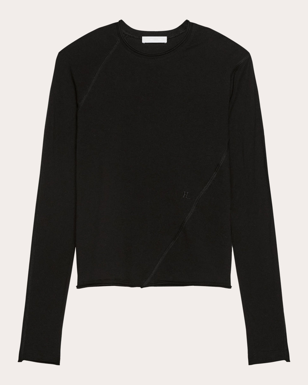 Jersey Twisted Crop Long-Sleeve Tee