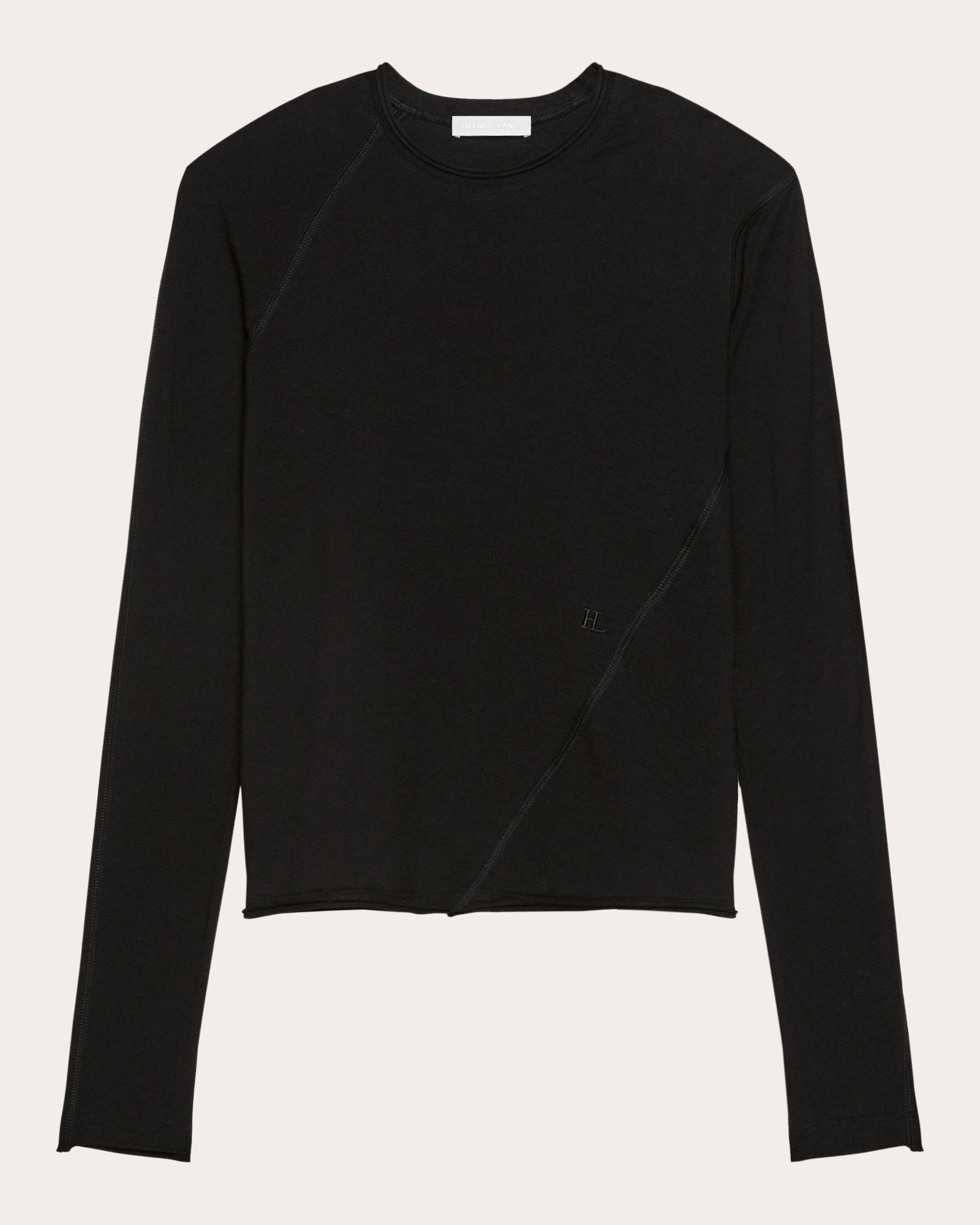 Jersey Twisted Crop Long-Sleeve Tee