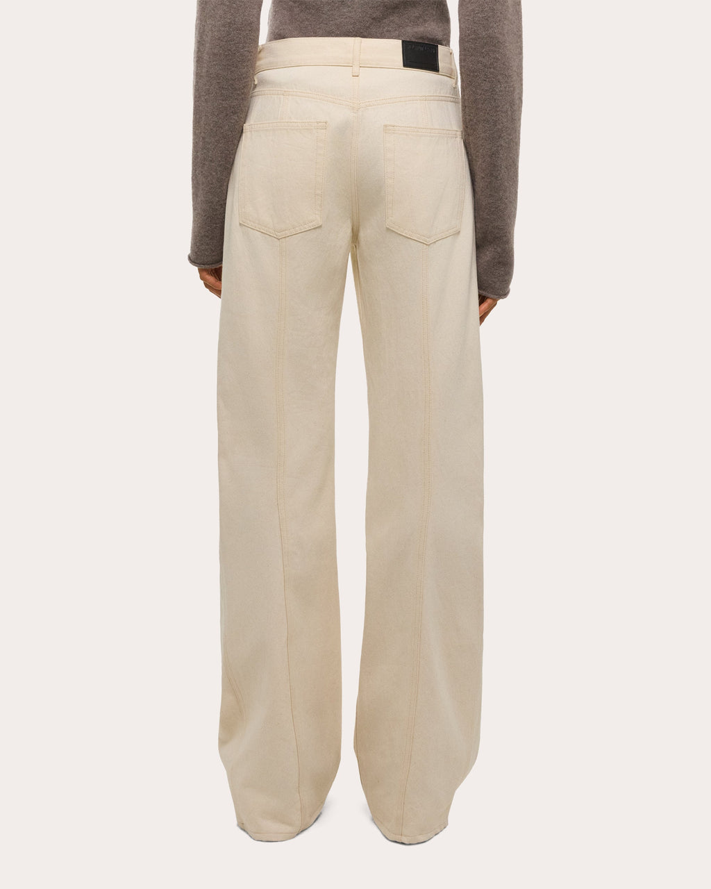 Curved Seam Straight-Leg Ski Jeans