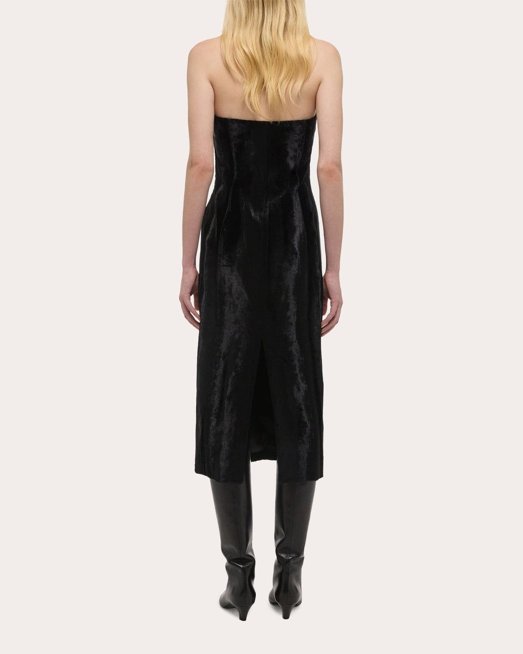 Faux Pony Hide Midi Dress