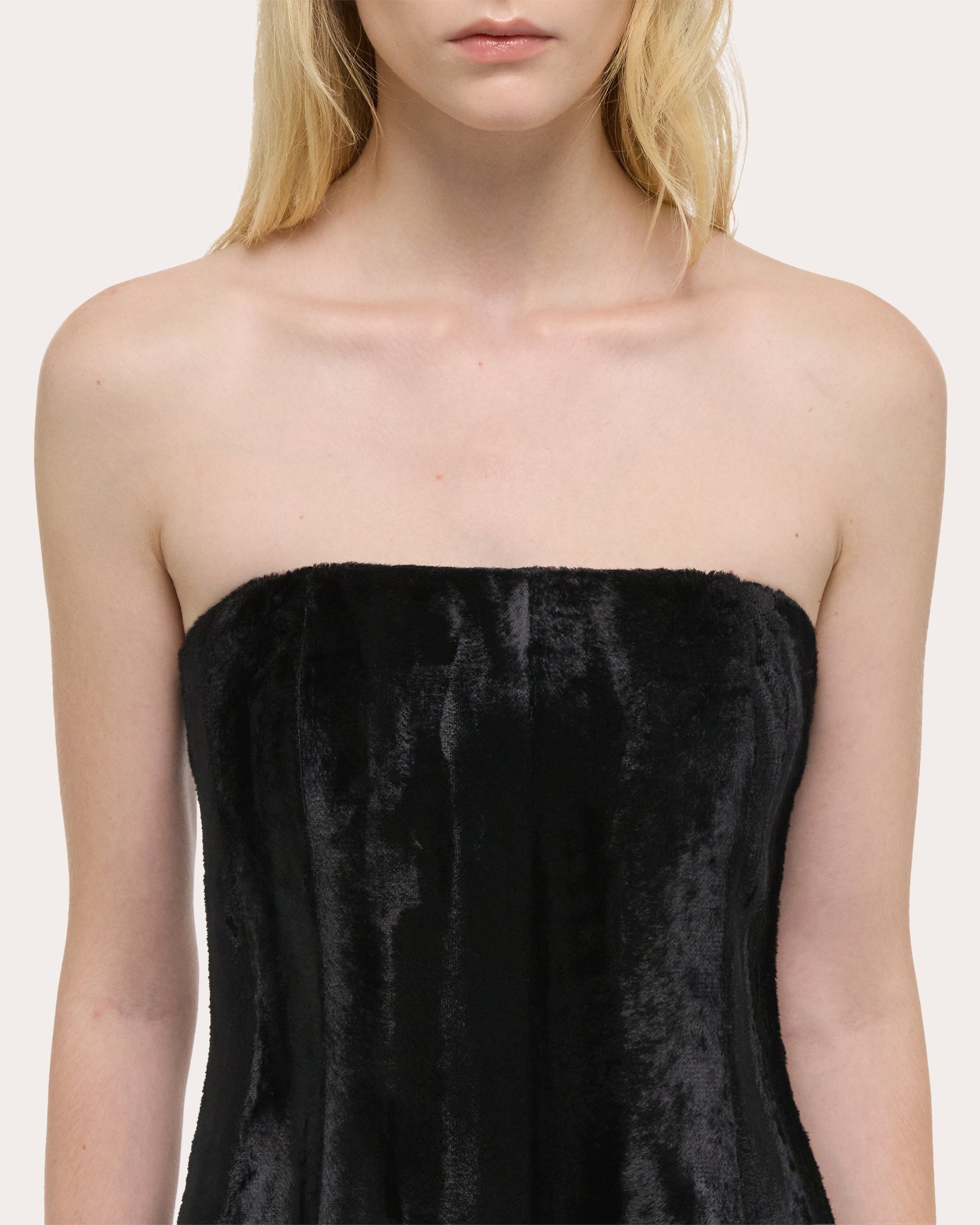 Faux Pony Hide Midi Dress