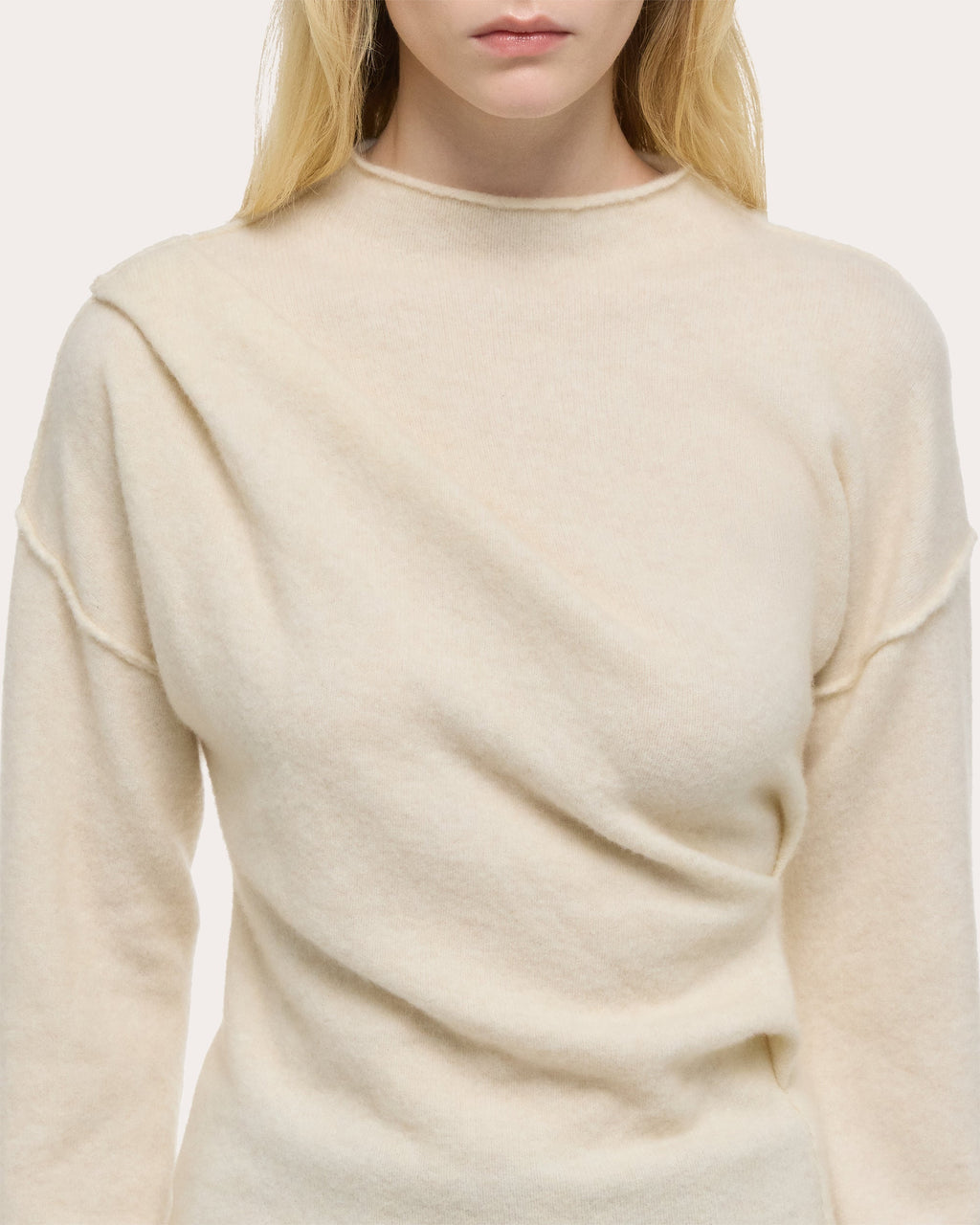 Plush Wool Cashmere Twisted Sweater