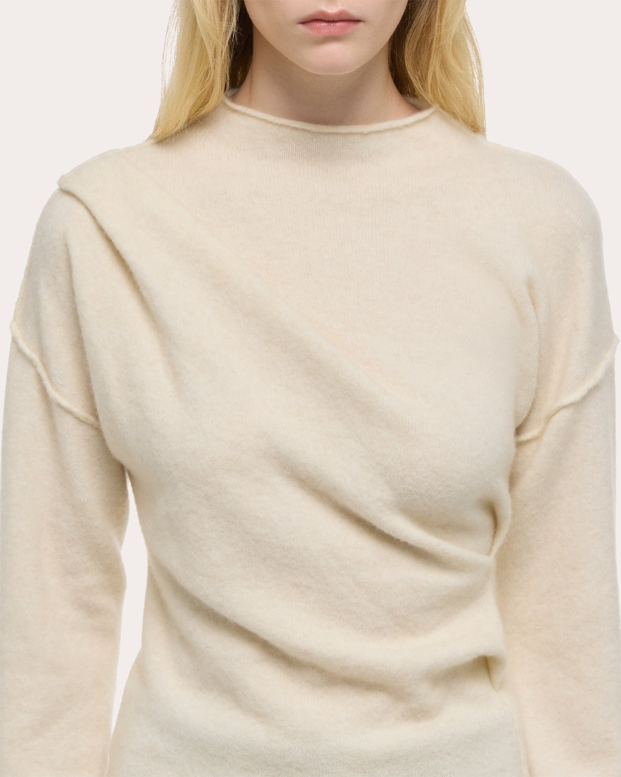 Plush Wool Cashmere Twisted Sweater