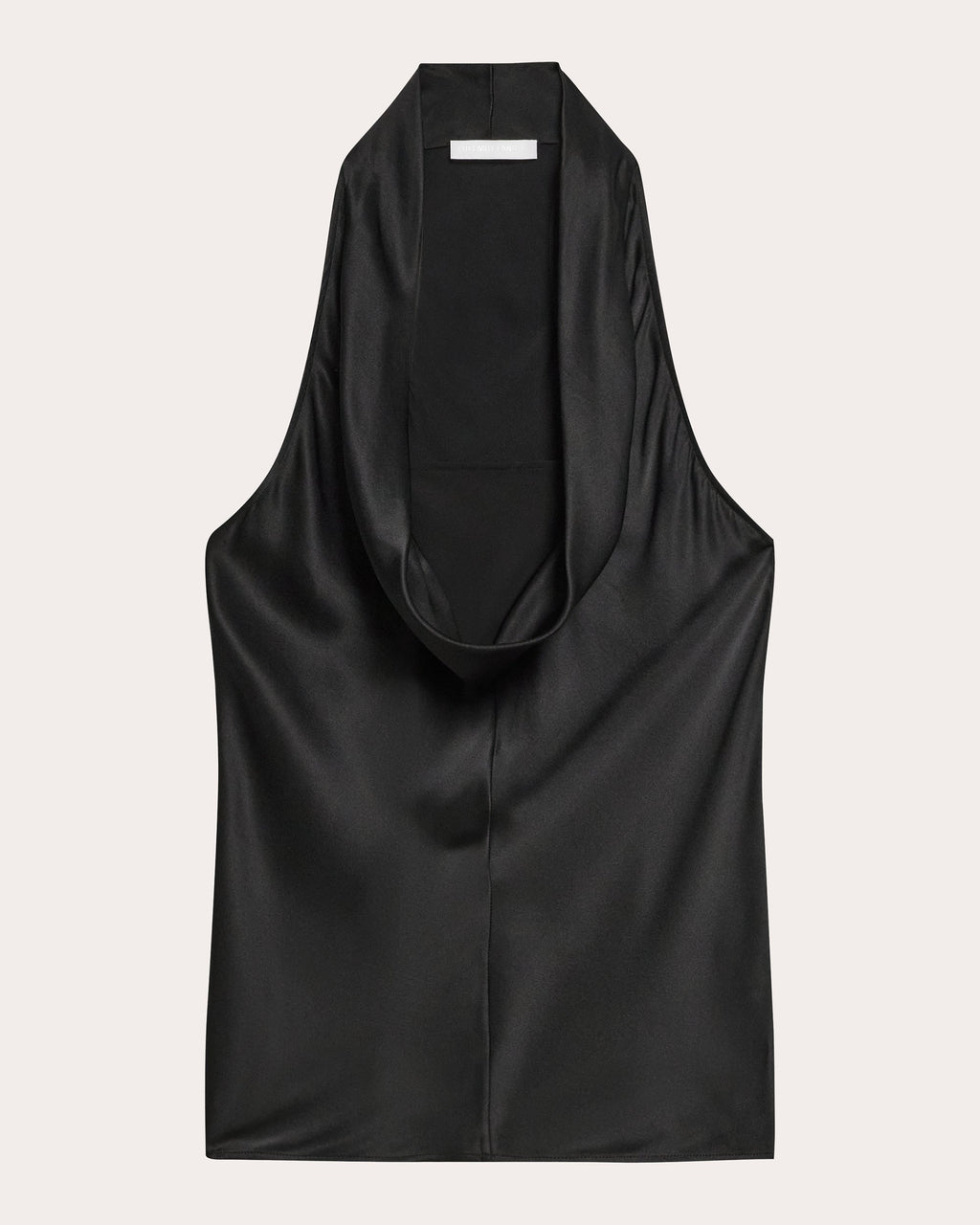 Silk Bias-Cut Cowl Neck Top