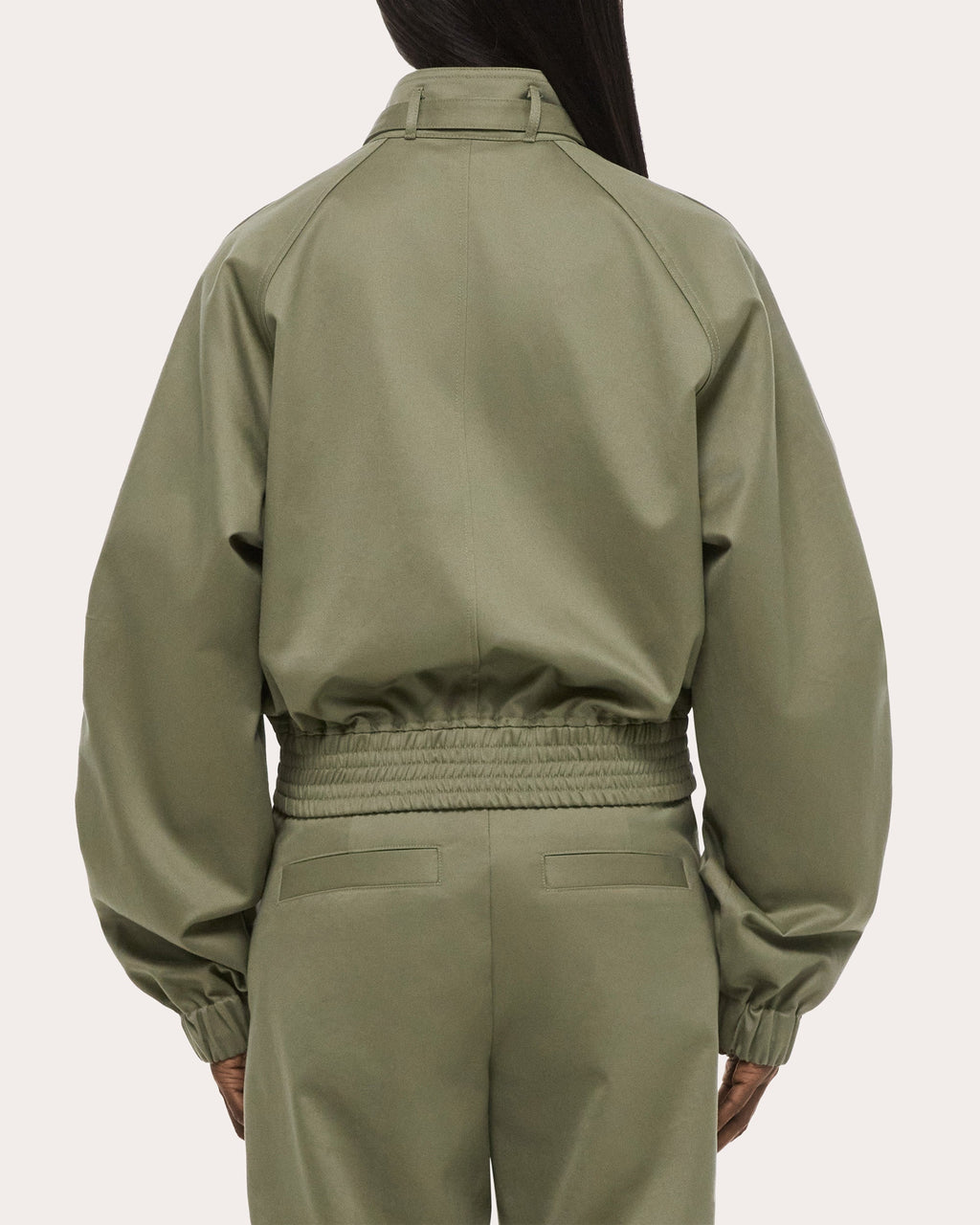 Cotton Chino Twill Bomber Jacket