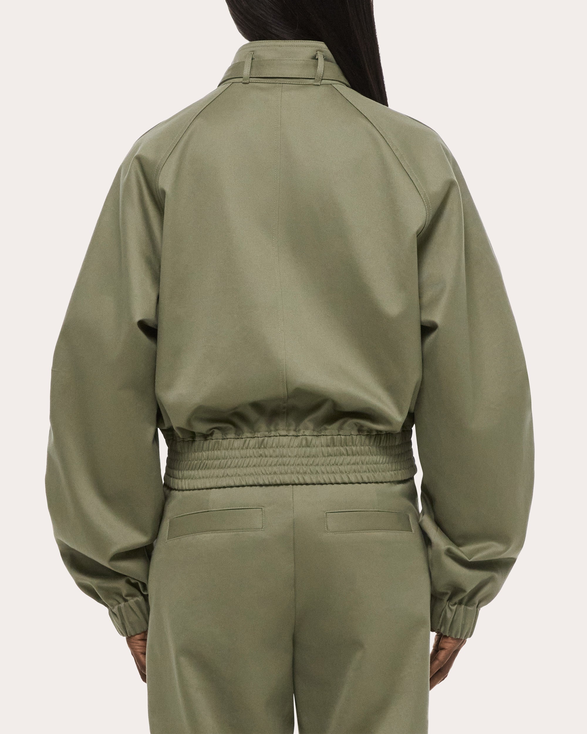 Cotton Chino Twill Bomber Jacket
