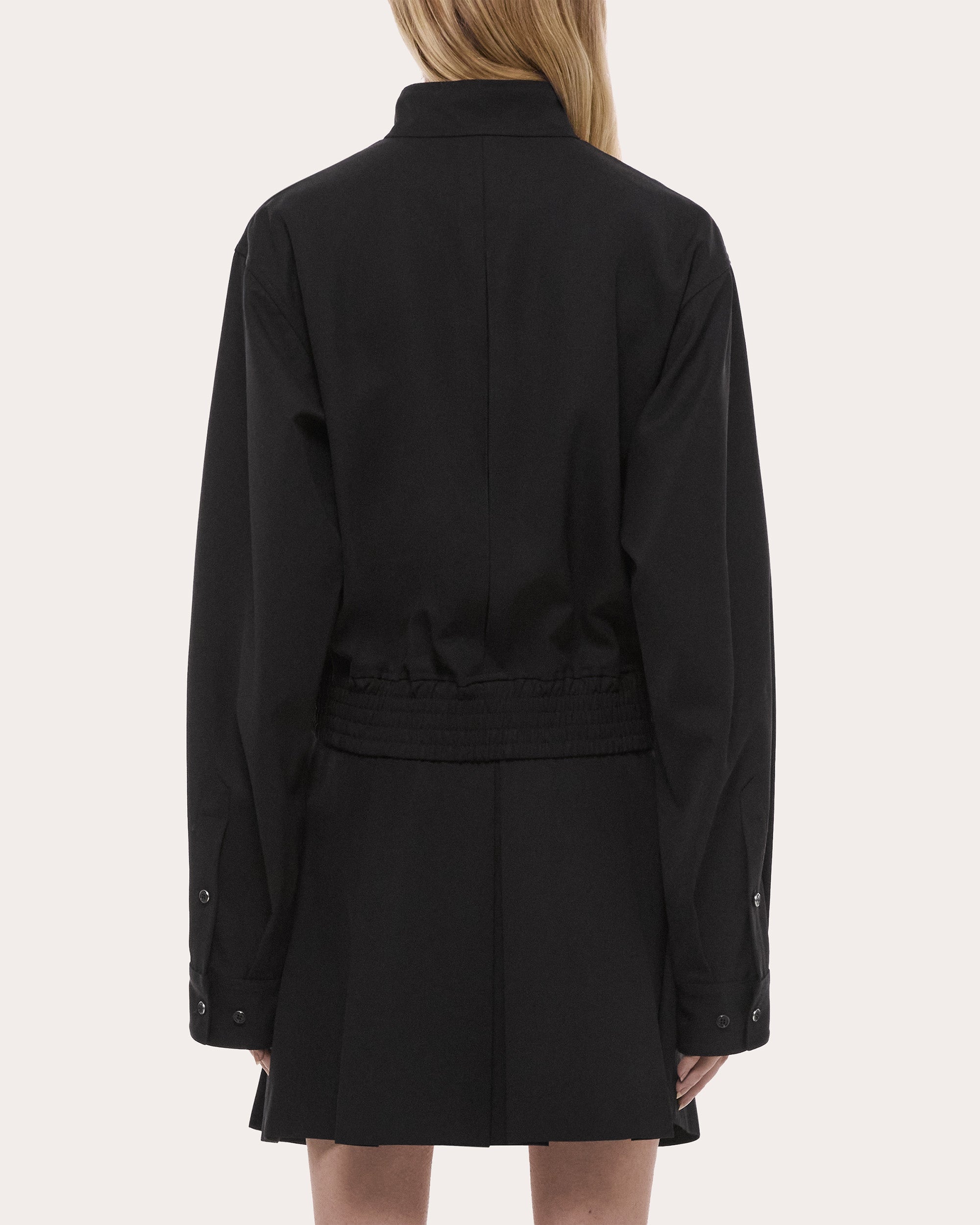 Wool Gabardine Wardrobe Bomber Jacket