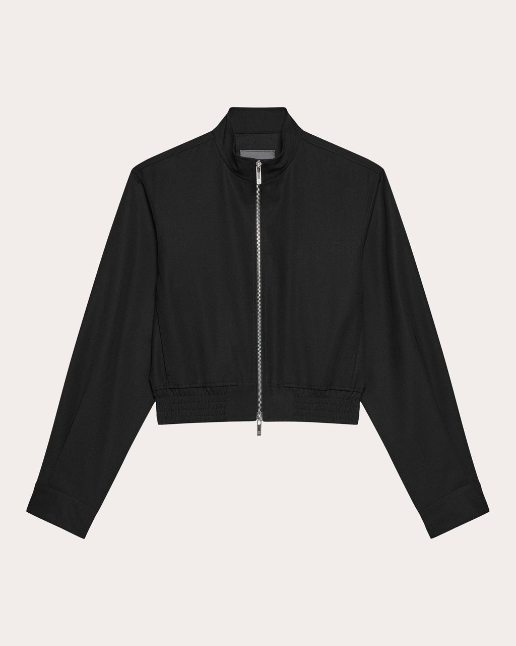 Wool Gabardine Wardrobe Bomber Jacket