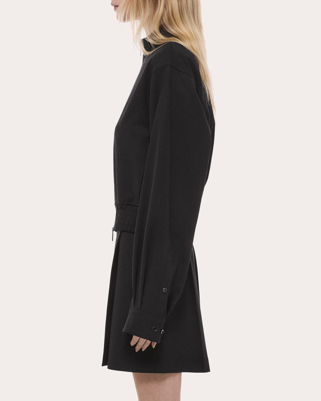 Wool Gabardine Wardrobe Bomber Jacket