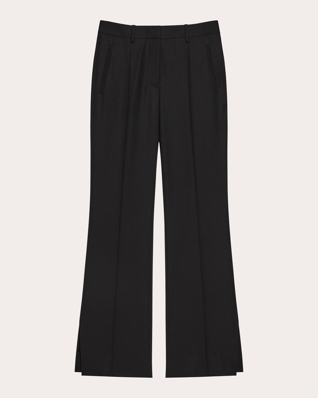 Wool Gabardine Vented Wardrobe Trousers