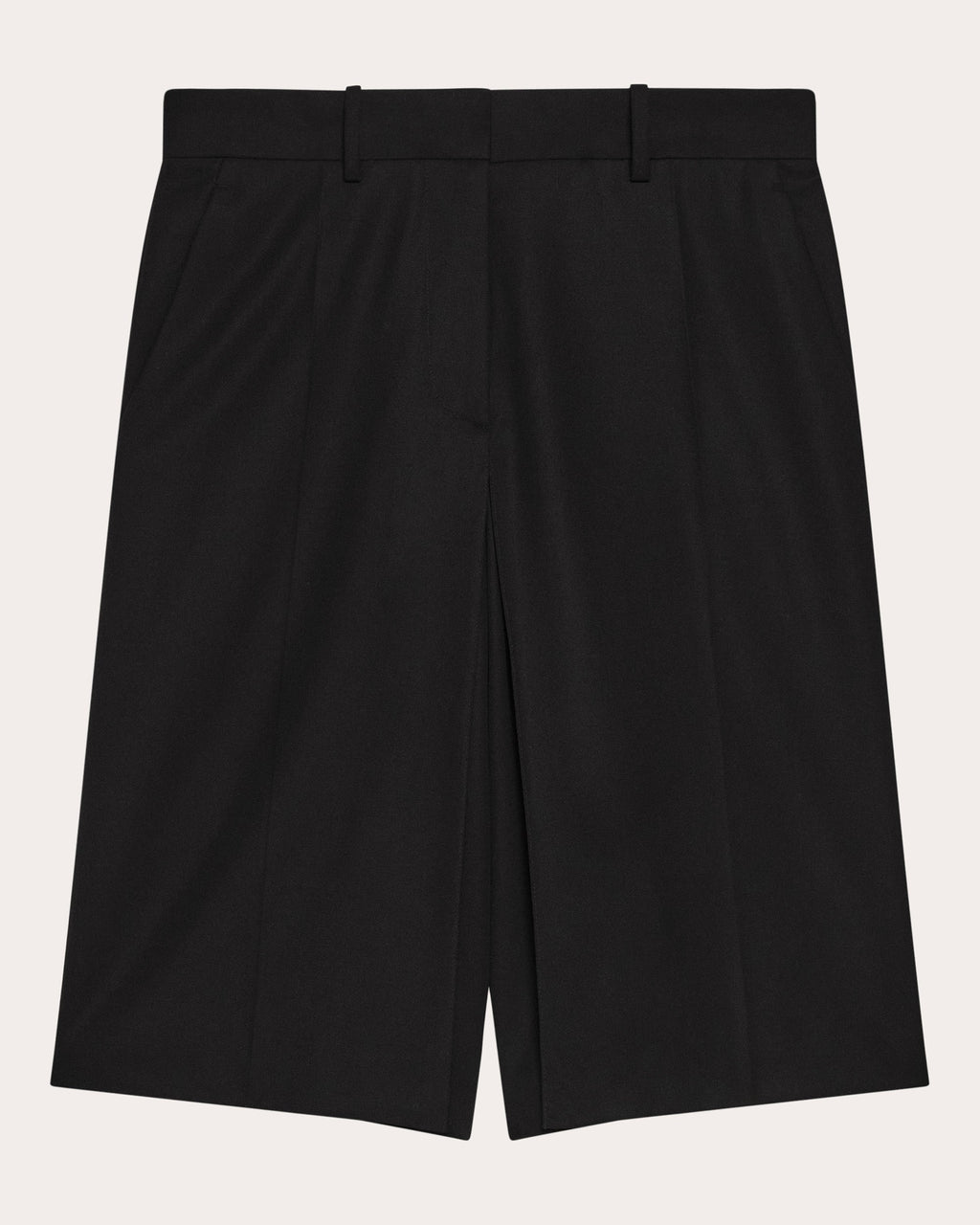 Wool Gabardine Wardrobe Midi Skirt