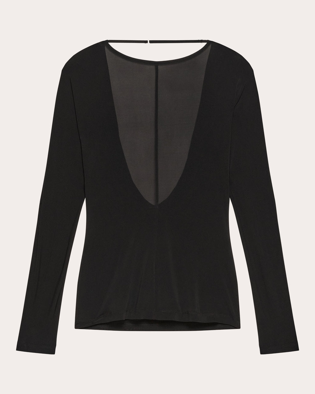 Stretch Jersey Draped Cowl Back Top