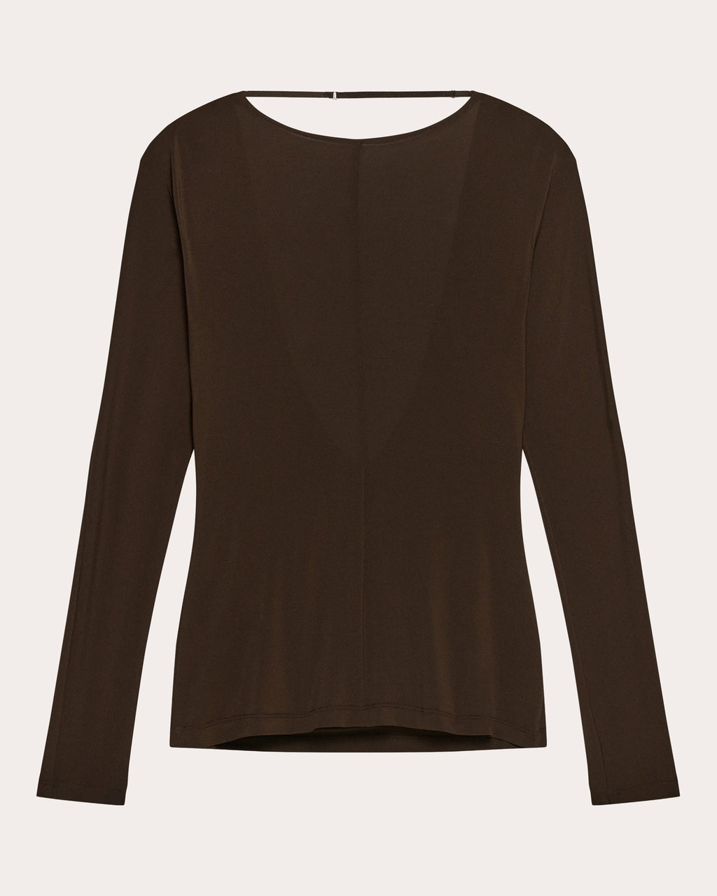 Stretch Jersey Draped Cowl Back Top