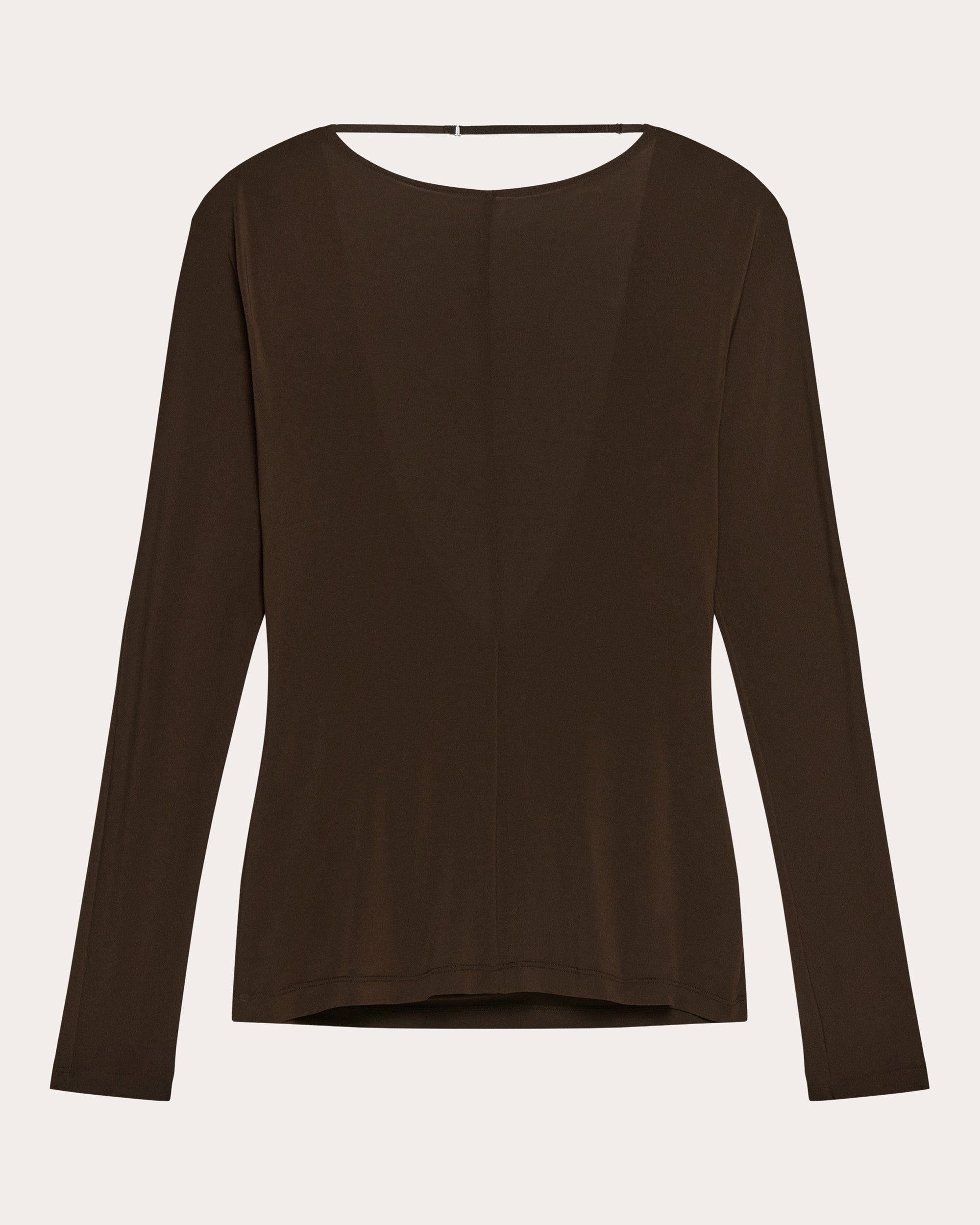 Stretch Jersey Draped Cowl Back Top