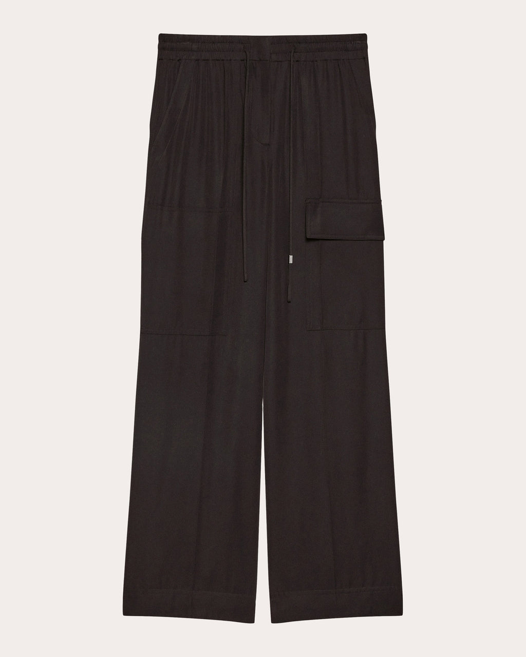 Lightweight Twill Drawstring Cargo Pants