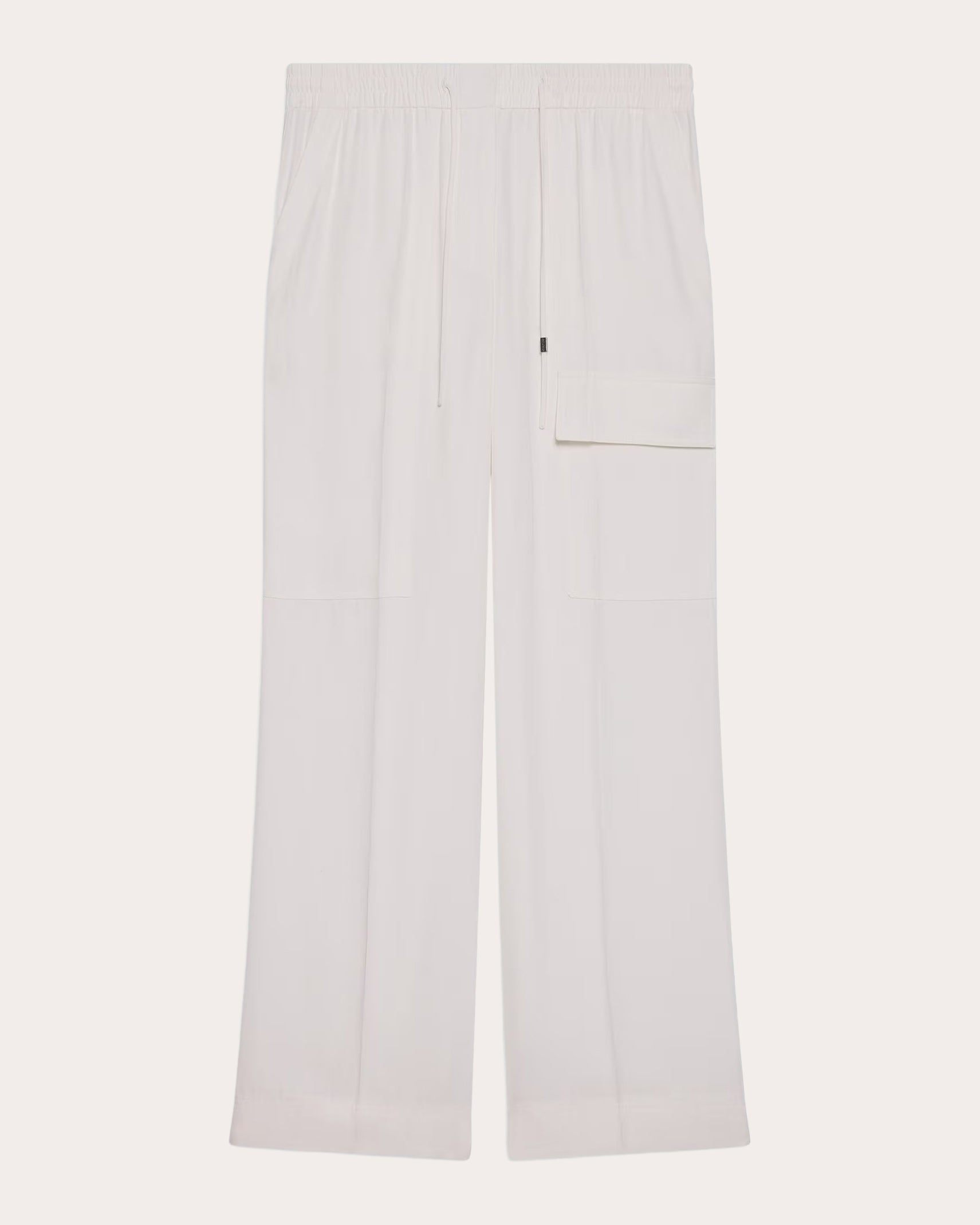 Lightweight Twill Drawstring Cargo Pants