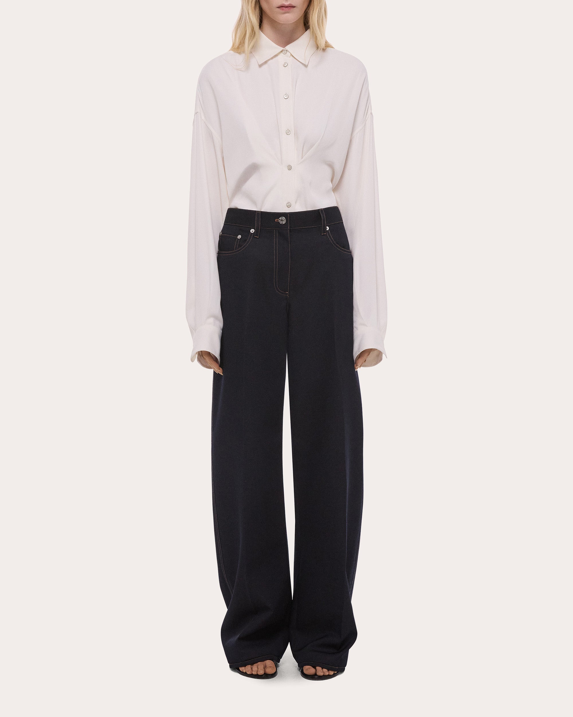 Relaxed Bootcut Trousers