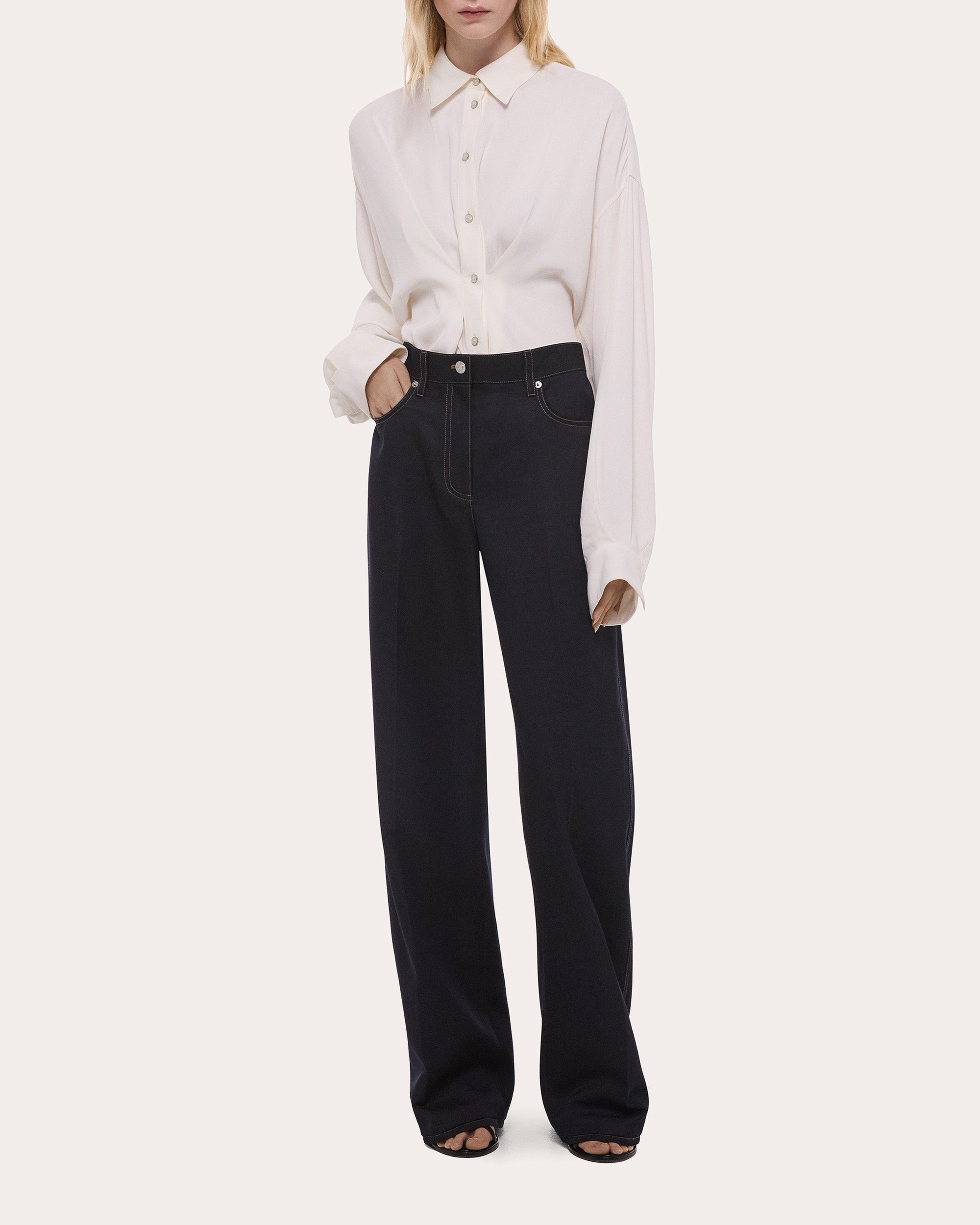 Relaxed Bootcut Trousers