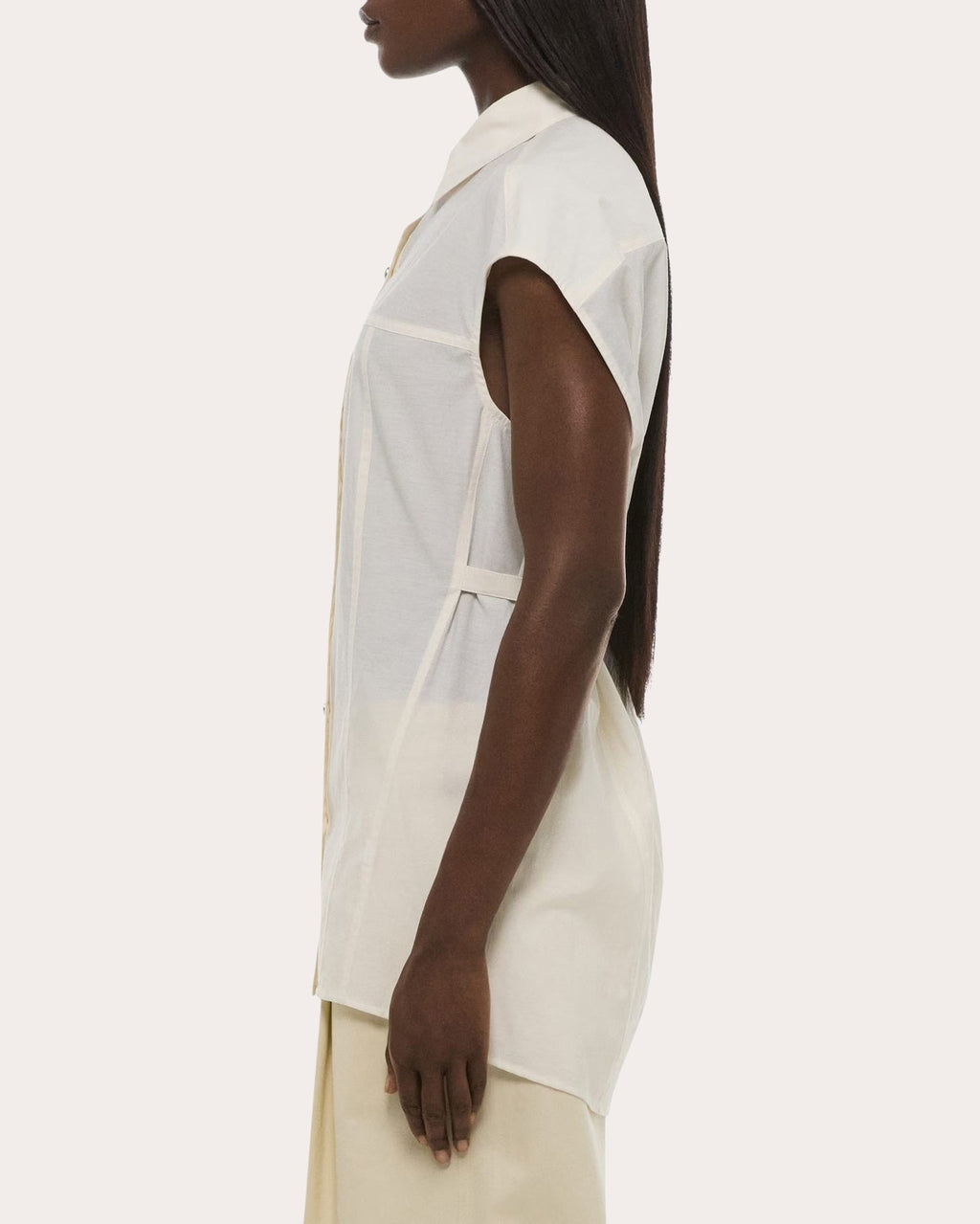 Organic Cotton Sleeveless Work Shirt