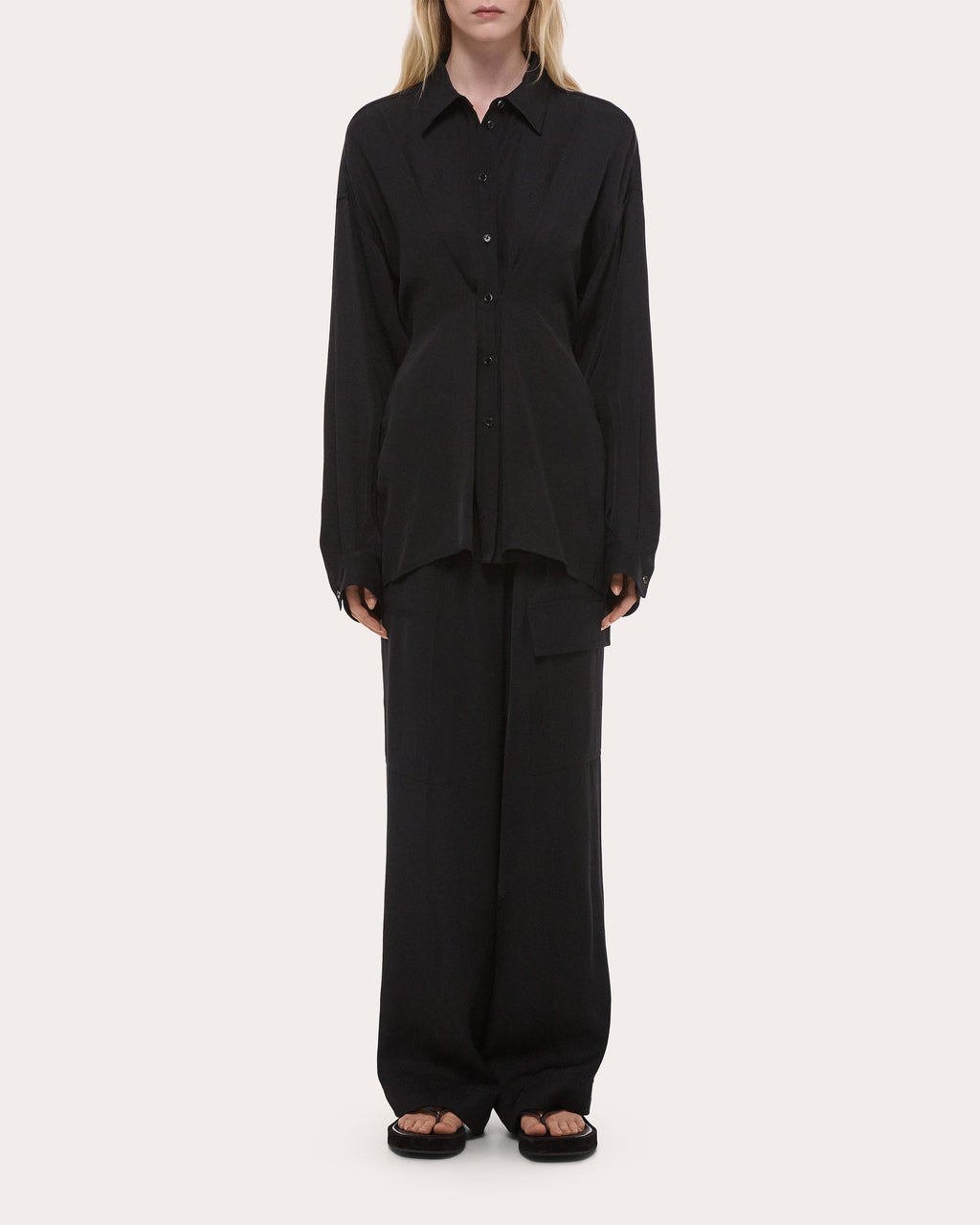 Lightweight Twill Cinched Shirt