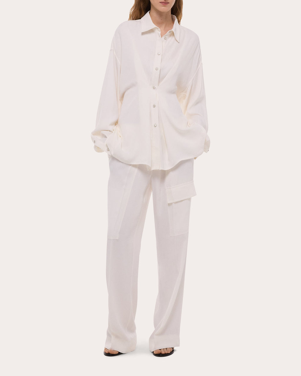 Lightweight Twill Cinched Shirt
