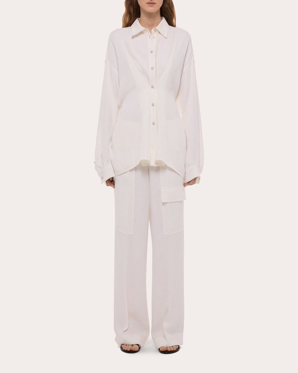 Lightweight Twill Cinched Shirt