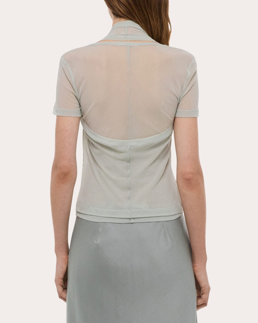 Sheer Mesh Layered Baby Tee