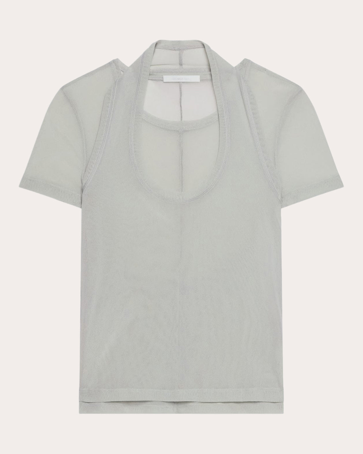 Sheer Mesh Layered Baby Tee