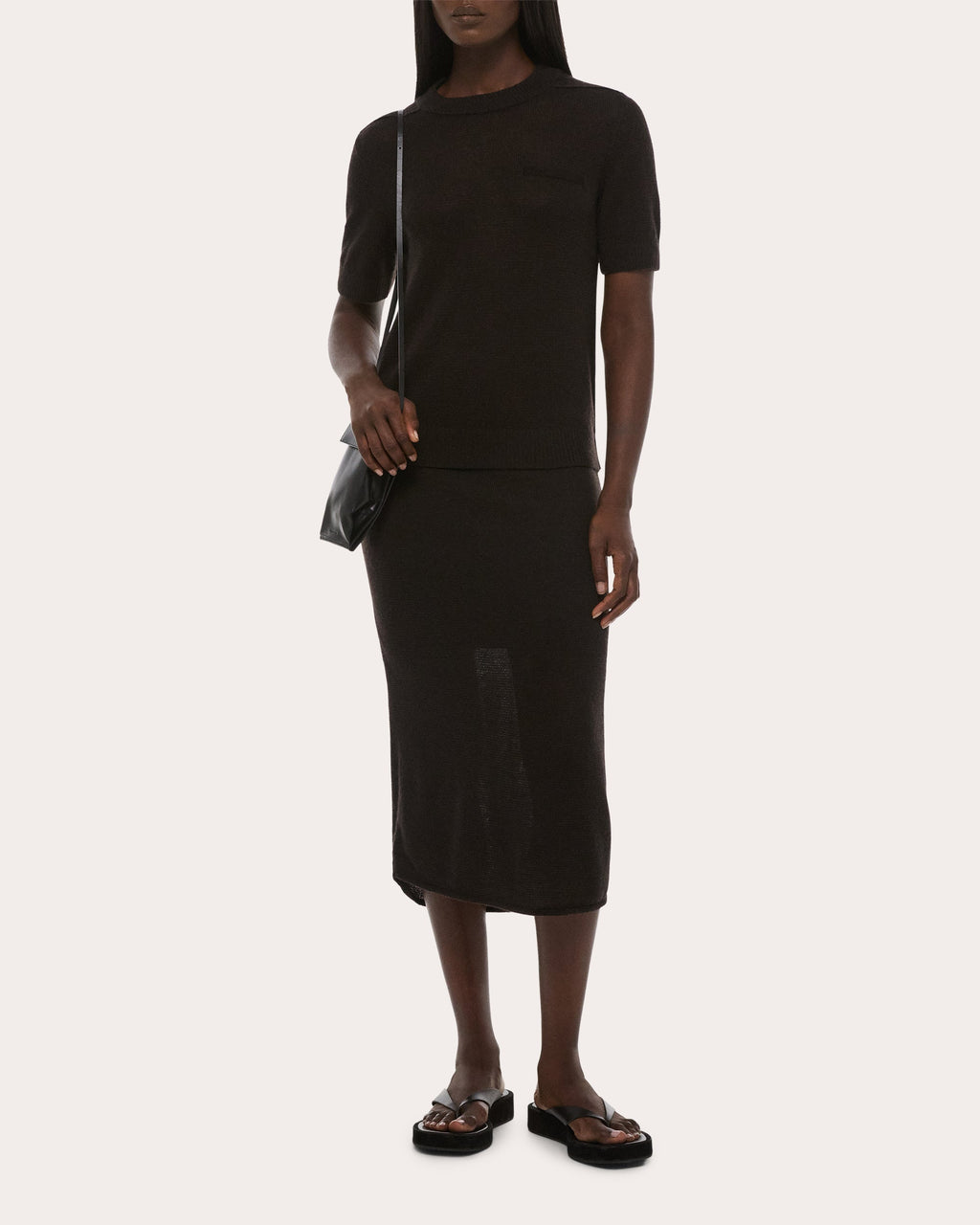 Sheer Wool Knit Baby Tee