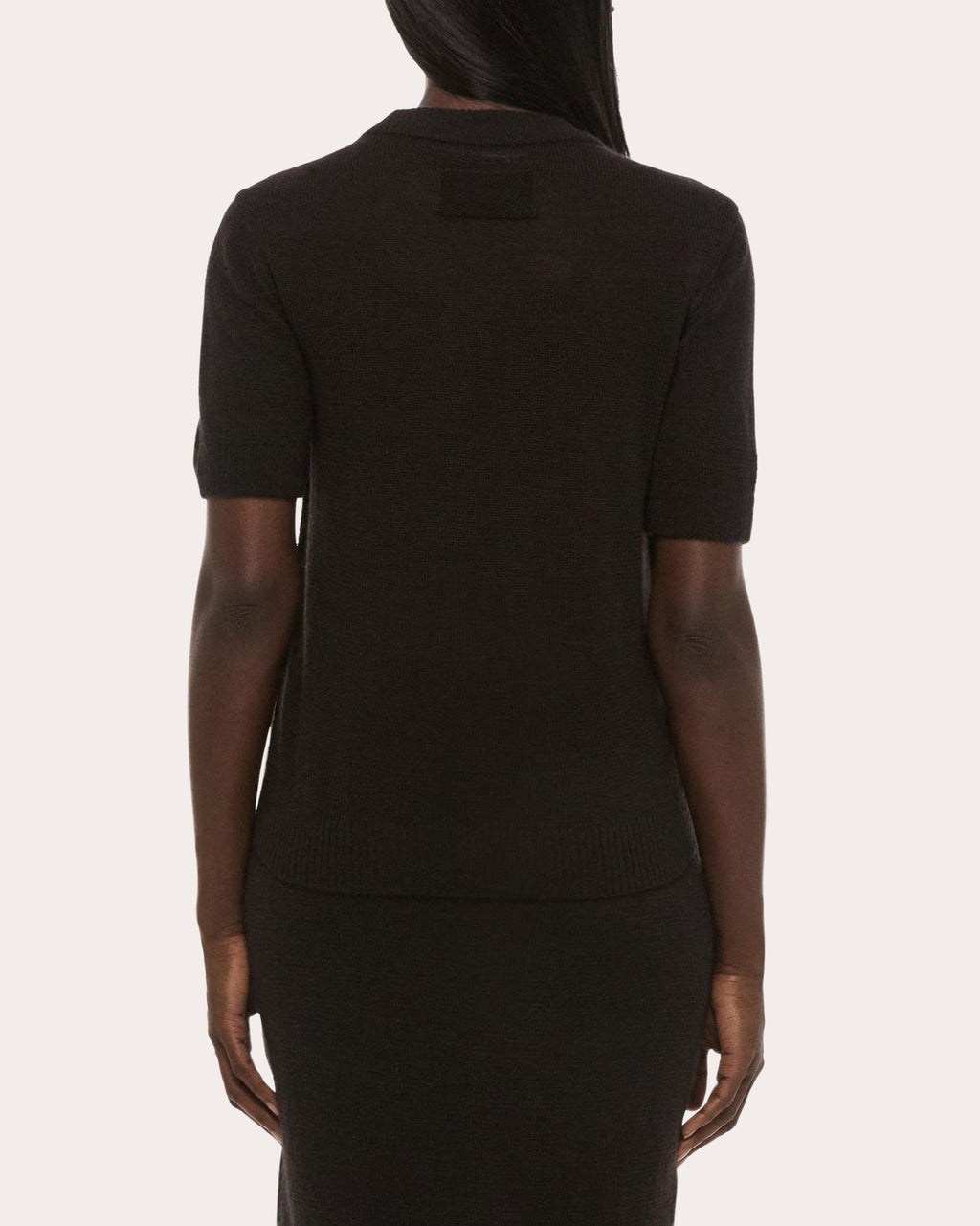 Sheer Wool Knit Baby Tee