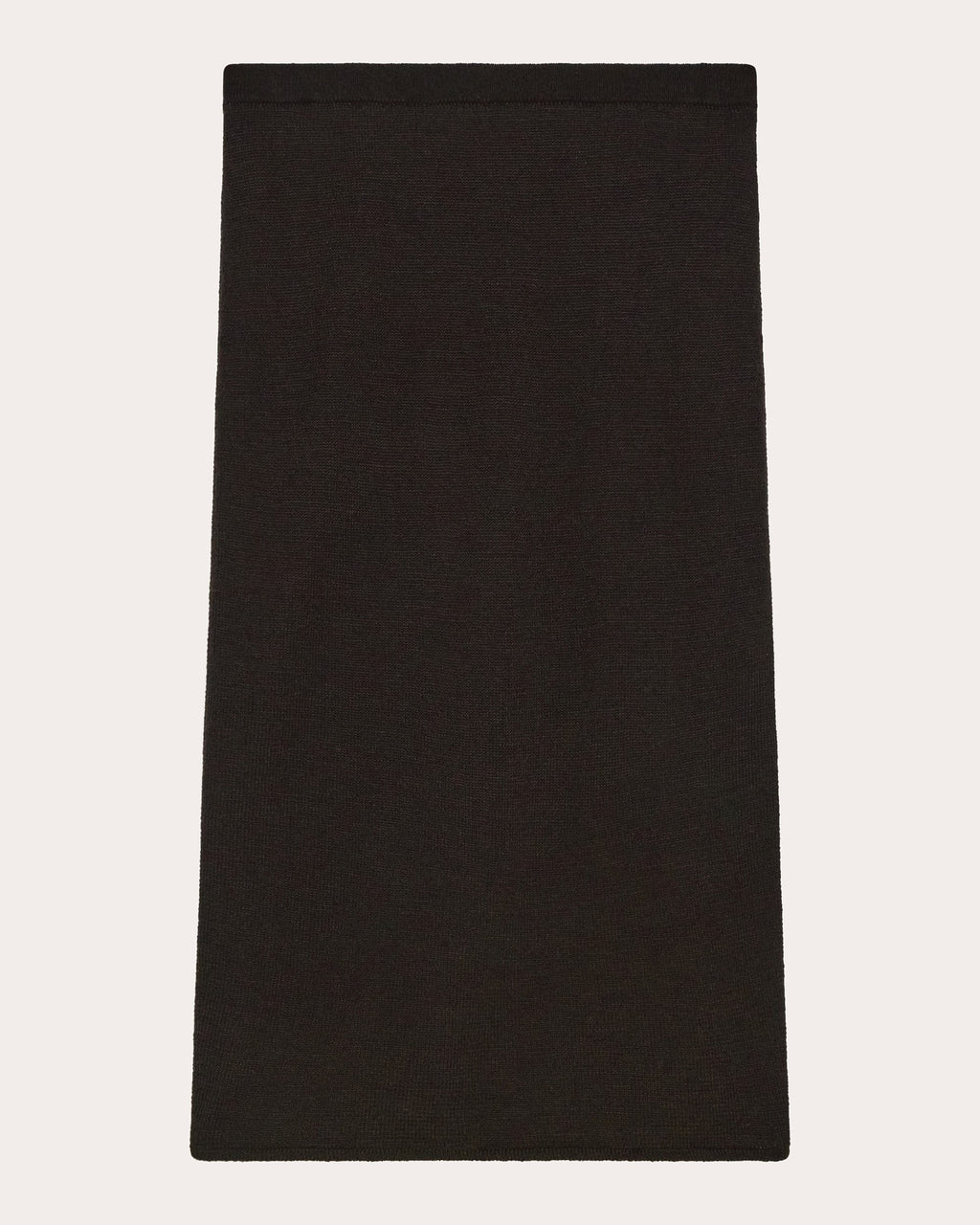 Sheer Wool Knit Layered Midi Skirt