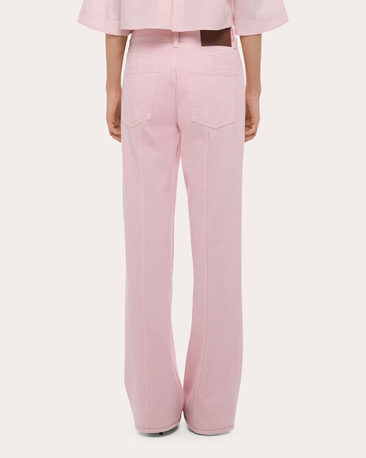 Seamed Straight-Leg Wardrobe Jeans