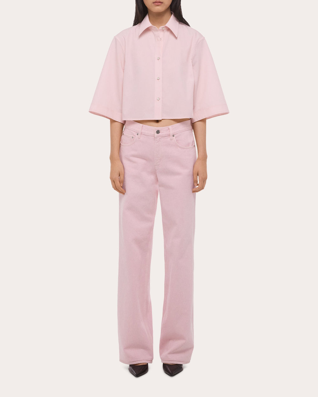 Seamed Straight-Leg Wardrobe Jeans