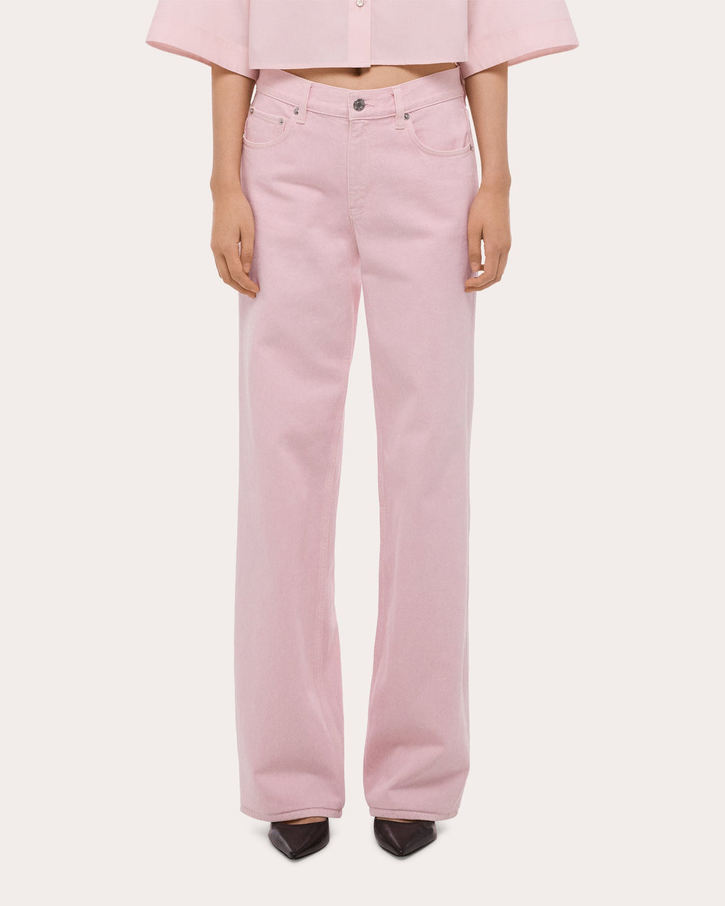 Seamed Straight-Leg Wardrobe Jeans