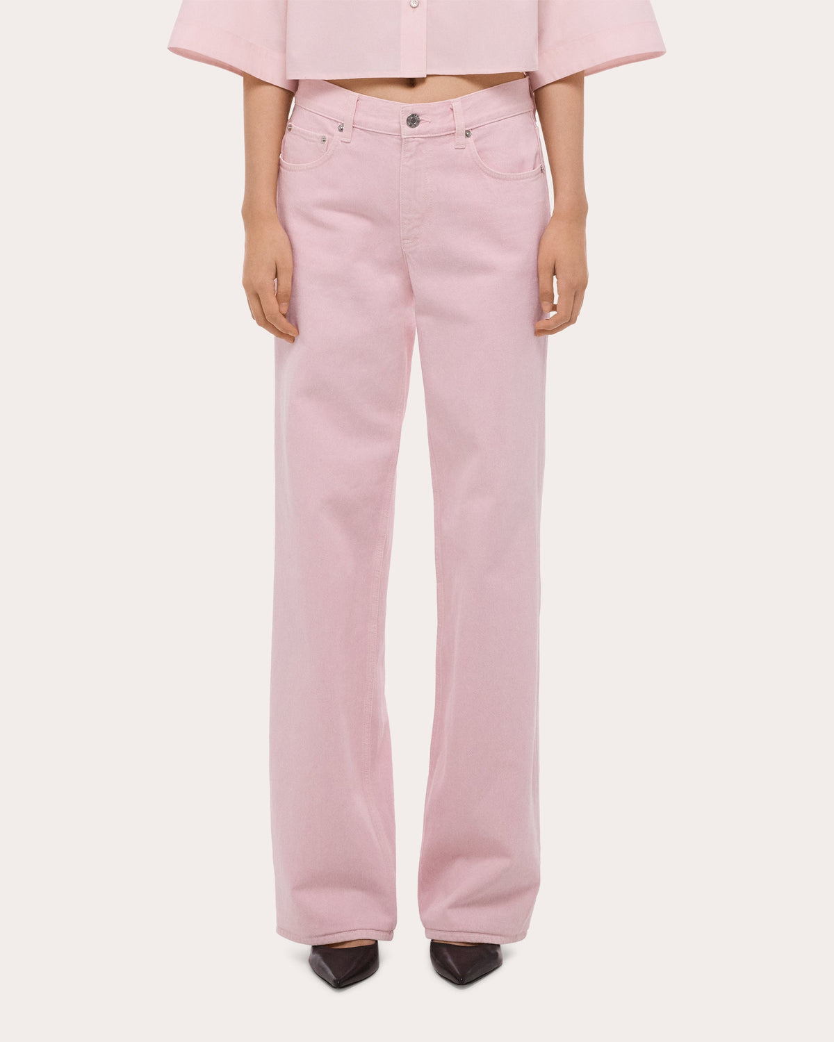 Seamed Straight-Leg Wardrobe Jeans