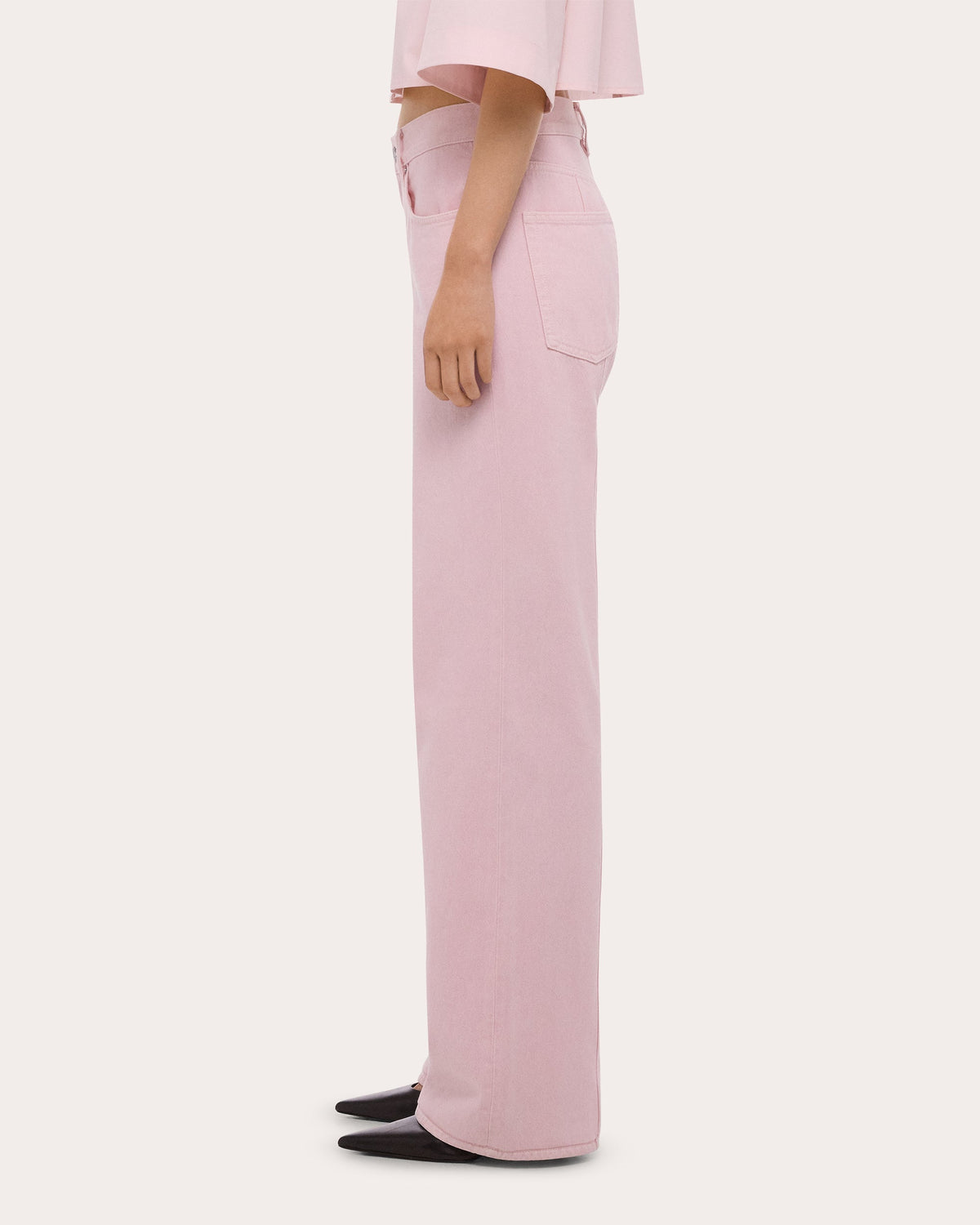 Seamed Straight-Leg Wardrobe Jeans