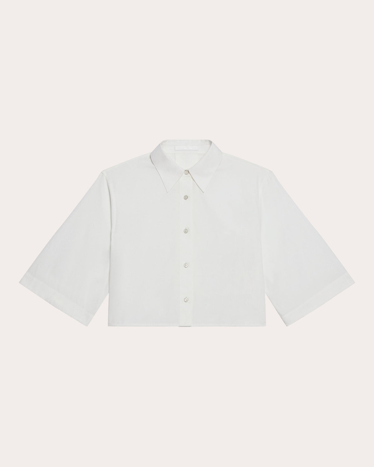Poplin Cropped Trench Shirt