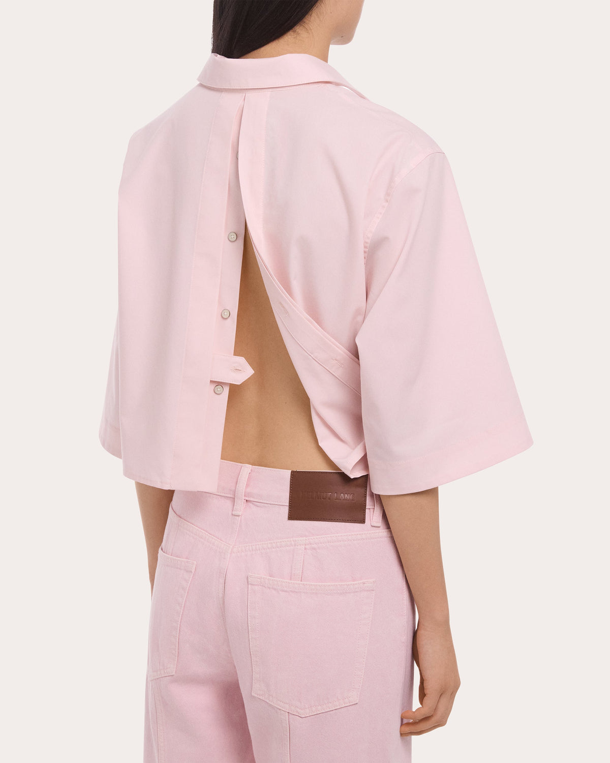 Poplin Cropped Trench Shirt