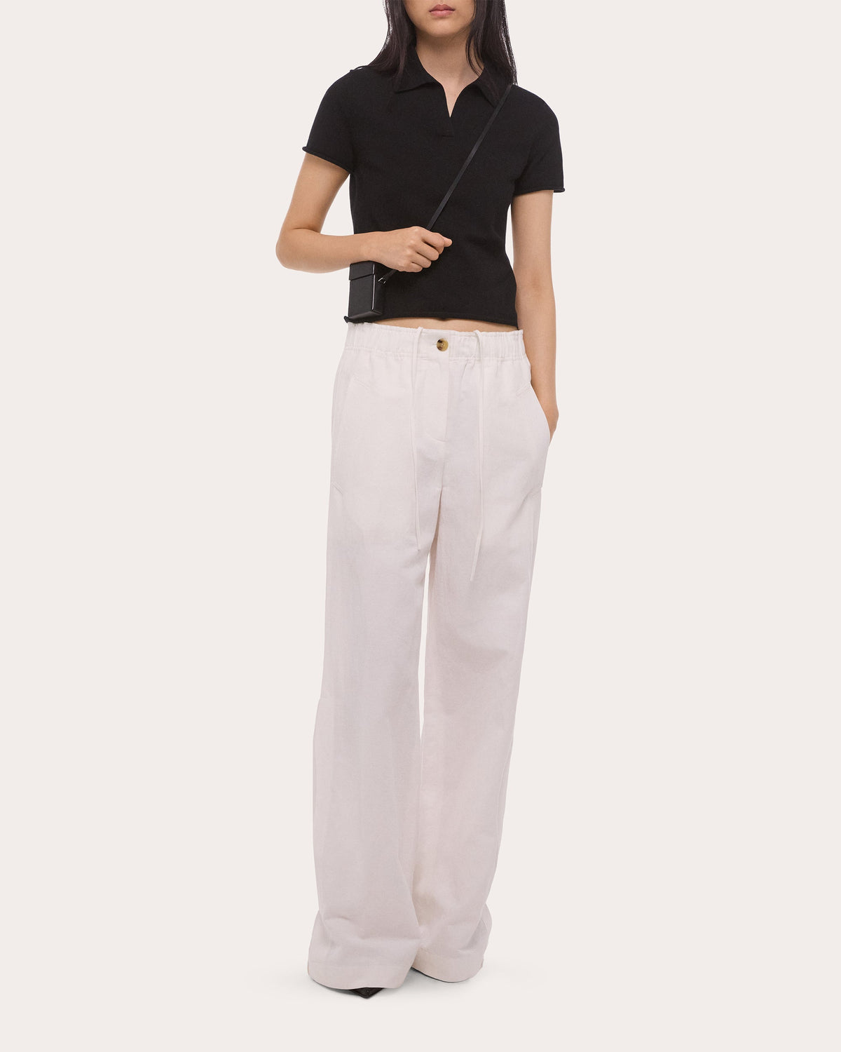 Cotton Knit Shrunken Polo
