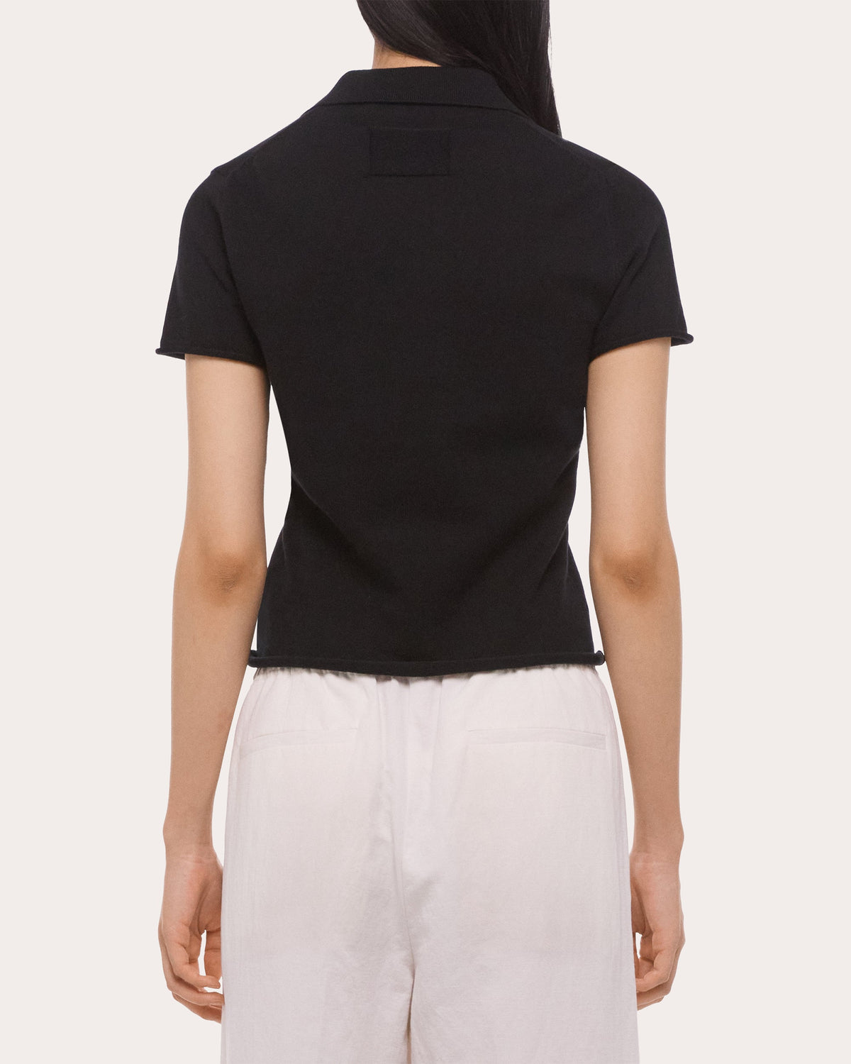 Cotton Knit Shrunken Polo