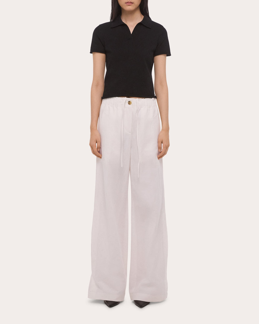 Cotton Knit Shrunken Polo