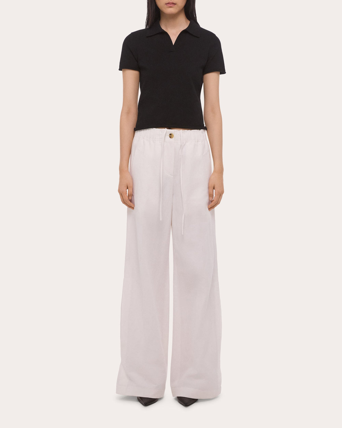 Cotton Knit Shrunken Polo