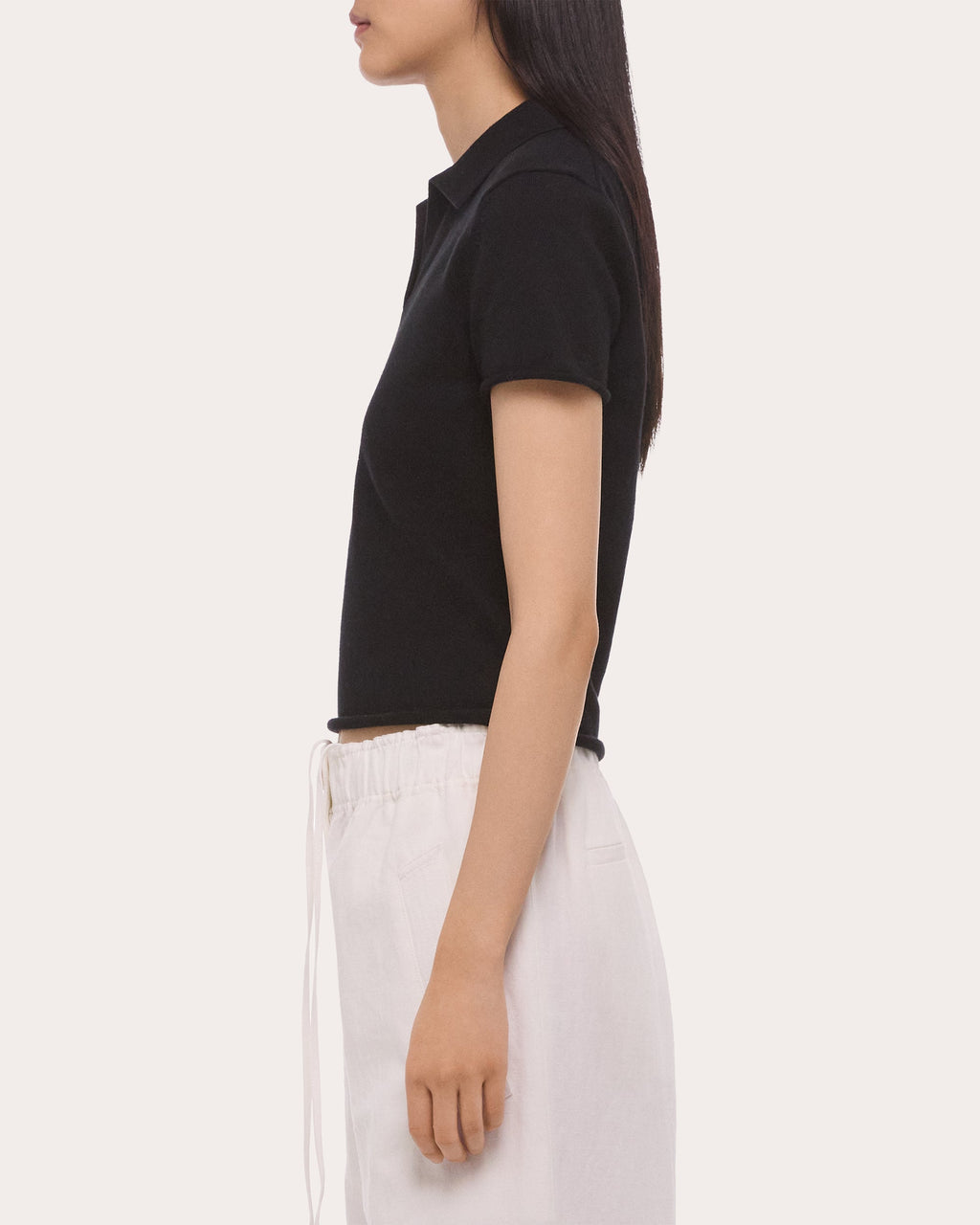 Cotton Knit Shrunken Polo
