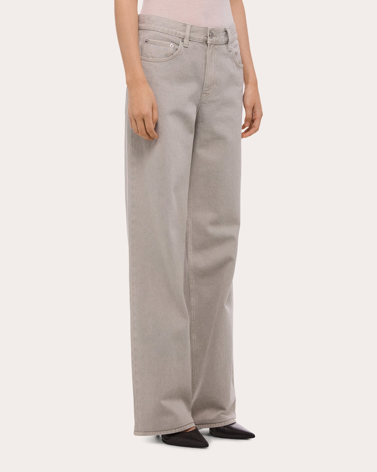 Seamed Straight-Leg Wardrobe Jeans