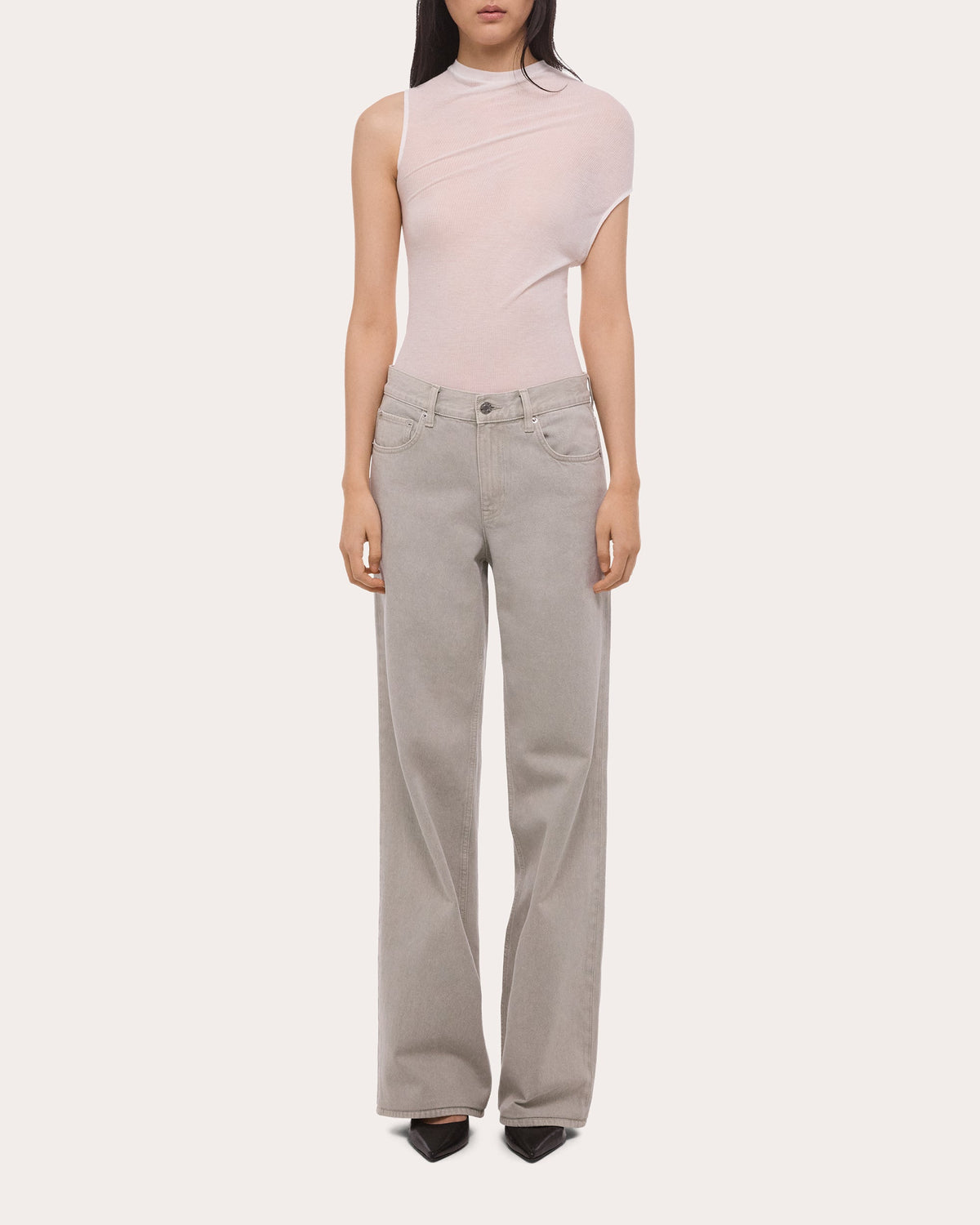 Seamed Straight-Leg Wardrobe Jeans