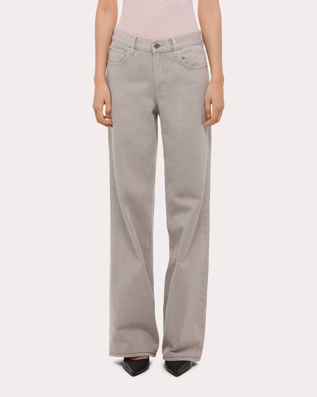 Seamed Straight-Leg Wardrobe Jeans