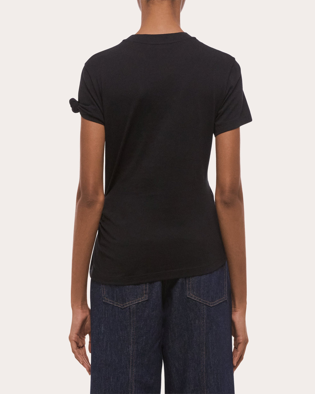 Cotton Jersey Knotted Baby T-Shirt