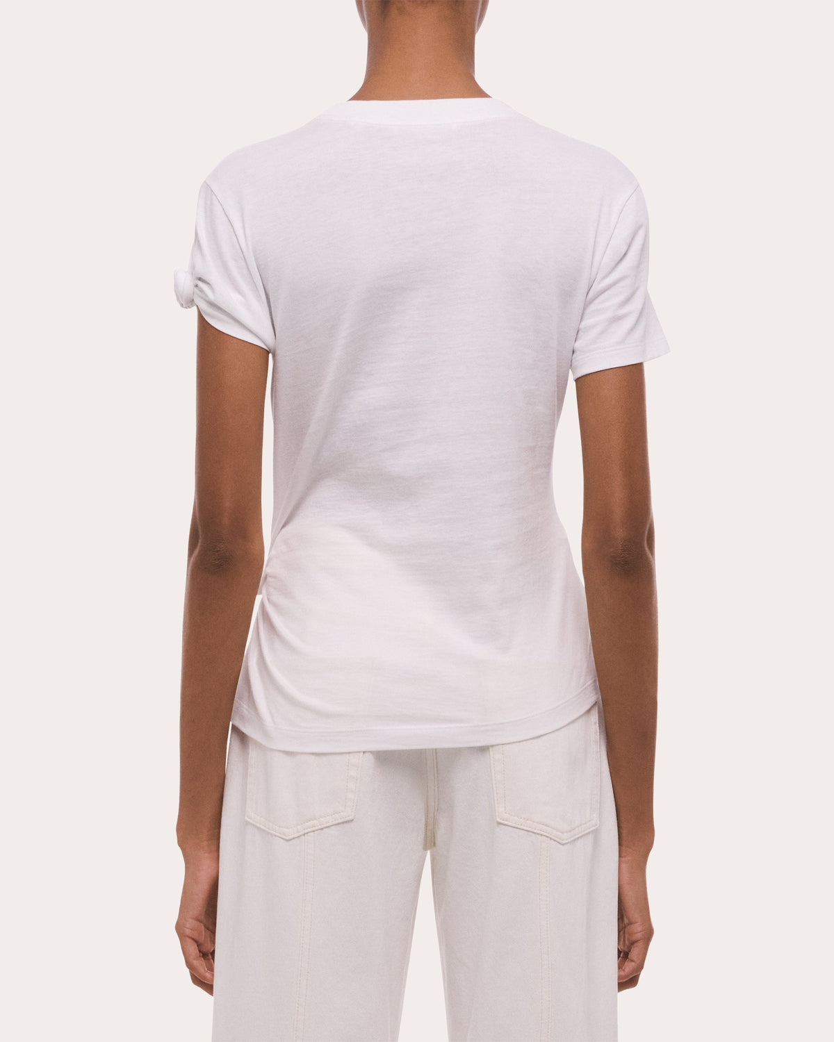 Cotton Jersey Knotted Baby T-Shirt